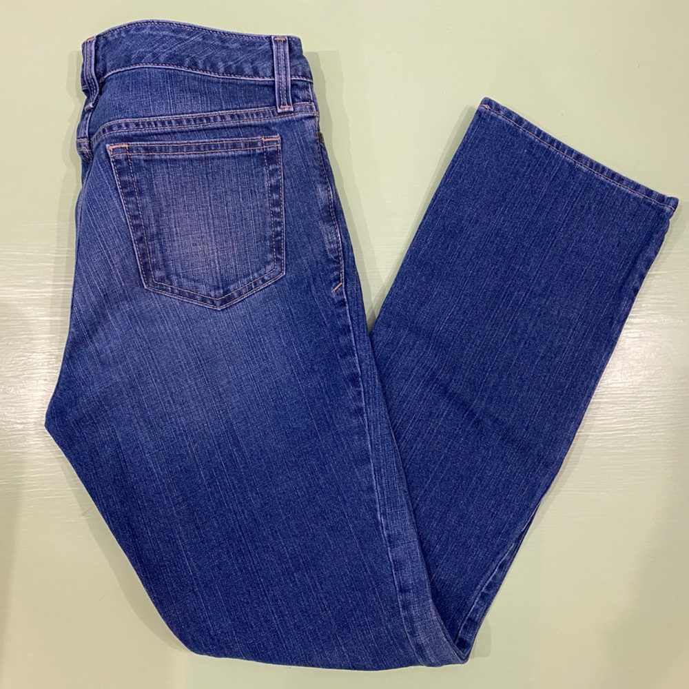 EDDIE BAUER NATURAL STRAIGHT STRETCH 5 POCKET JEANS Sz 4.
